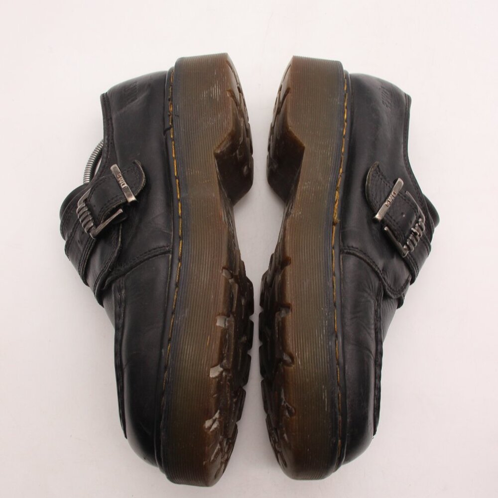 Dr. Doc Martens 8690 Men's Size UK 11 Black Leather Made In England Monk Strap - Picture 7 of 12